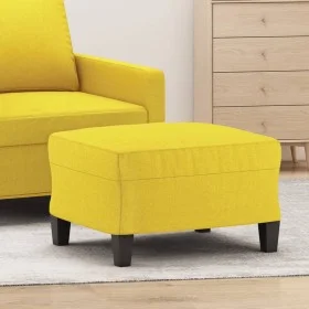 Reposapiés de tela amarillo claro 60x50x41 cm de vidaXL, Otomanas - Ref: Foro24-349332, Precio: 52,86 €, Descuento: %