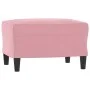 Fußhocker aus rosa Samt, 60 x 50 x 41 cm von vidaXL, Osmanen - Ref: Foro24-349296, Preis: 55,50 €, Rabatt: %
