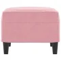 Fußhocker aus rosa Samt, 60 x 50 x 41 cm von vidaXL, Osmanen - Ref: Foro24-349296, Preis: 55,50 €, Rabatt: %