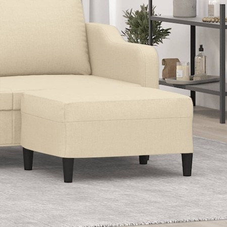Fußhocker aus cremefarbenem Stoff, 70 x 55 x 41 cm von vidaXL, Osmanen - Ref: Foro24-349305, Preis: 58,33 €, Rabatt: %