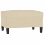 Fußhocker aus cremefarbenem Stoff, 70 x 55 x 41 cm von vidaXL, Osmanen - Ref: Foro24-349305, Preis: 58,33 €, Rabatt: %