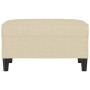 Fußhocker aus cremefarbenem Stoff, 70 x 55 x 41 cm von vidaXL, Osmanen - Ref: Foro24-349305, Preis: 58,33 €, Rabatt: %