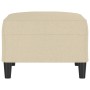 Fußhocker aus cremefarbenem Stoff, 70 x 55 x 41 cm von vidaXL, Osmanen - Ref: Foro24-349305, Preis: 58,33 €, Rabatt: %