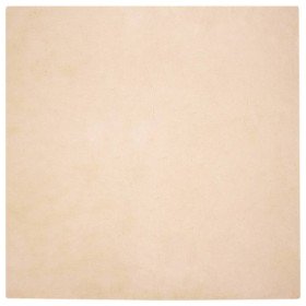 Alfombra de Piel Sintética de Conejo Beige 160 x 160 cm