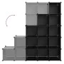 Estantería de cubos con 15 compartimentos negro PP by vidaXL, Shoe racks and shoe organizers - Ref: Foro24-340545, Price: 71,...
