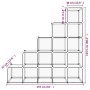 Estantería de cubos con 15 compartimentos negro PP by vidaXL, Shoe racks and shoe organizers - Ref: Foro24-340545, Price: 72,...