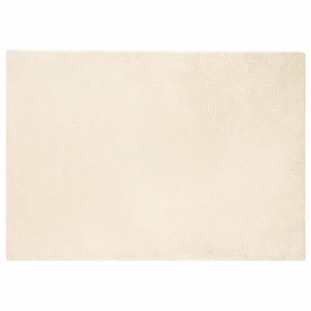 Alfombra de Piel Sintética de Conejo Crema 140 x 200 cm