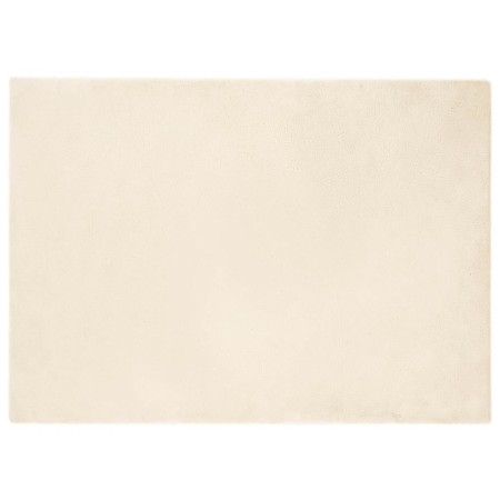 Alfombra de Piel Sintética de Conejo Crema 200 x 280 cm