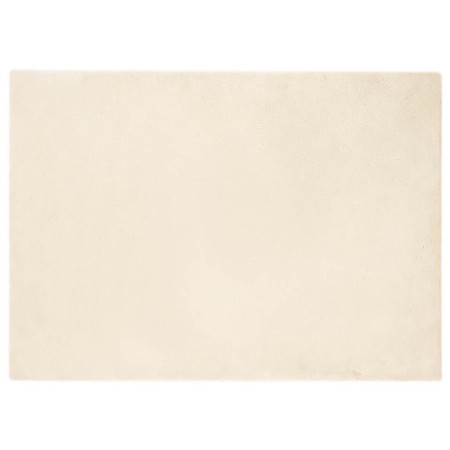 Alfombra de Piel Sintética de Conejo Crema 240 x 340 cm