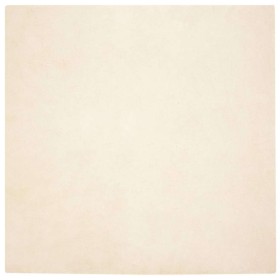 Alfombra de Piel Sintética de Conejo Crema 120 x 120 cm