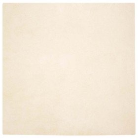 Alfombra de Piel Sintética de Conejo Crema 160 x 160 cm