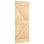 Puerta corredera con herrajes madera maciza de pino 85x210 cm von vidaXL, Türen - Ref: Foro24-3203212, Preis: 192,16 €, Rabat...