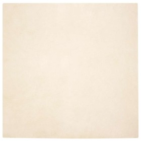 Alfombra de Piel Sintética de Conejo Crema 240 x 240 cm