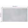 Alfombra de Piel Sintética de Conejo Gris 80 x 150 cm Poliéster