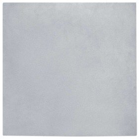 Alfombra de Piel Sintética de Conejo Gris 200 x 200 cm