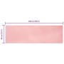 Alfombra de Piel Sintética de Conejo Rosa 80 x 250 cm Poliéster