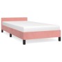 Pink velvet bed frame with headboard 90x200 cm by vidaXL, Beds and slatted bases - Ref: Foro24-347554, Price: 117,98 €, Disco...