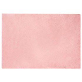 Alfombra de Piel Sintética de Conejo Olite Rosa 140 x 200 cm en Alfombras | Comprar online en Foro24