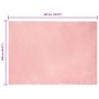 Alfombra de Piel Sintética de Conejo Rosa 240 x 340 cm