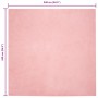 Alfombra de Piel Sintética de Conejo Rosa 240 x 240 cm