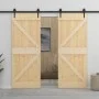 Sliding door with solid pine wood fittings 80x210 cm by vidaXL, Doors - Ref: Foro24-3057485, Price: 192,62 €, Discount: %