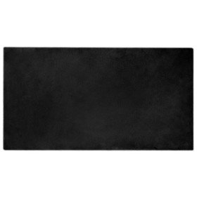 Alfombra de Piel Sintética de Conejo Olite Negro 80 x 150 cm en Alfombras | Comprar online en Foro24