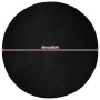 Alfombra de Piel Sintética de Conejo Negro Ø 120 cm Poliéster