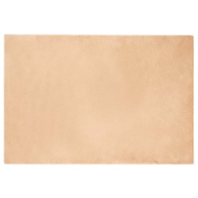 Alfombra de Piel Sintética de Conejo Taupé 120 x 170 cm