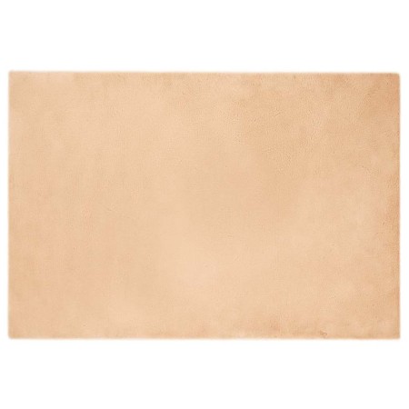 Alfombra de Piel Sintética de Conejo Taupé 120 x 170 cm