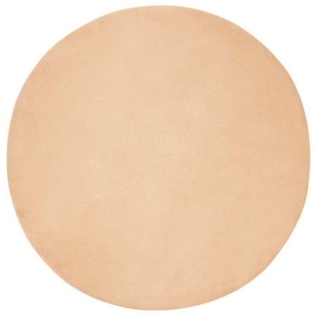 Alfombra de Piel Sintética de Conejo Olite Taupé Ø 200 cm en Alfombras | Comprar online en Foro24