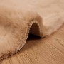 Alfombra de Piel Sintética de Conejo Olite Taupé Ø 200 cm en Alfombras | Comprar online en Foro24