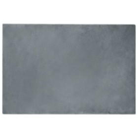 Alfombra de Piel Sintética de Conejo Antracita 120 x 170 cm