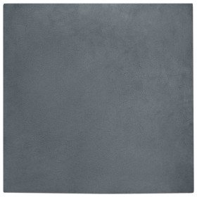 Alfombra de Piel Sintética de Conejo Antracita 160 x 160 cm