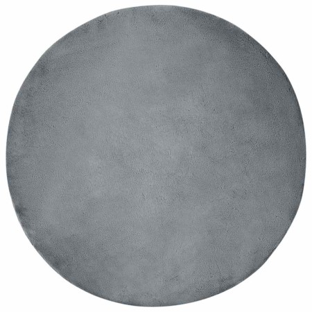 Alfombra de Piel Sintética de Conejo Antracita Ø 120 cm