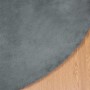 Alfombra de Piel Sintética de Conejo Antracita Ø 120 cm