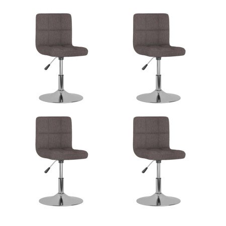 Sillas de comedor giratorias 4 unidades tela taupe en Sillas de comedor | Comprar online en Foro24