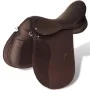 Set aus 17,5" Pferdesattel und braunem Leder 12 cm, 5 in 1 von vidaXL, Rahmen - Ref: Foro24-90647, Preis: 207,21 €, Rabatt: %