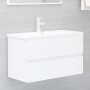 Weißes Badezimmermöbelset aus Holzwerkstoff von vidaXL, Badezimmermöbel - Ref: Foro24-3071594, Preis: 226,34 €, Rabatt: %