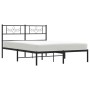 Estructura de cama con cabecero metal negro 150x200 cm de vidaXL, Camas y somieres - Ref: Foro24-355269, Precio: 103,82 €, De...