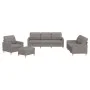 Sofa set with cushions 4 pieces taupe gray fabric by vidaXL, Sofas - Ref: Foro24-3201257, Price: 641,38 €, Discount: %