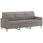 Sofagarnitur mit Kissen, 4-teilig, taupegrauer Stoff von vidaXL, Sofas - Ref: Foro24-3201257, Preis: 649,35 €, Rabatt: %