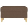 Brauner Stoff-Fußhocker 70x55x41 cm von vidaXL, Osmanen - Ref: Foro24-349274, Preis: 60,69 €, Rabatt: %