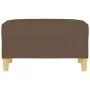 Reposapiés de tela marrón 70x55x41 cm de vidaXL, Otomanas - Ref: Foro24-349274, Precio: 59,79 €, Descuento: %