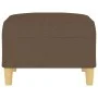 Reposapiés de tela marrón 70x55x41 cm de vidaXL, Otomanas - Ref: Foro24-349274, Precio: 59,79 €, Descuento: %