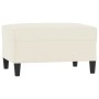 Fußhocker aus cremefarbenem Samt, 70 x 55 x 41 cm von vidaXL, Osmanen - Ref: Foro24-349325, Preis: 58,00 €, Rabatt: %