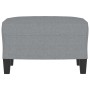 Hellgrauer Fußhocker aus Stoff, 60 x 50 x 41 cm von vidaXL, Osmanen - Ref: Foro24-349327, Preis: 55,66 €, Rabatt: %