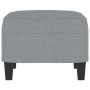 Hellgrauer Fußhocker aus Stoff, 60 x 50 x 41 cm von vidaXL, Osmanen - Ref: Foro24-349327, Preis: 55,66 €, Rabatt: %
