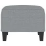 Reposapiés de tela gris claro 60x50x41 cm de vidaXL, Otomanas - Ref: Foro24-349327, Precio: 52,57 €, Descuento: %