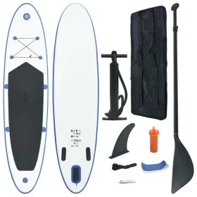 Blue and white inflatable SUP paddle surf board set by vidaXL, Paddleboards - Ref: Foro24-90633, Price: 182,72 €, Discount: %