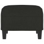 Fußhocker aus schwarzem Stoff, 60 x 50 x 41 cm von vidaXL, Osmanen - Ref: Foro24-349331, Preis: 56,34 €, Rabatt: %